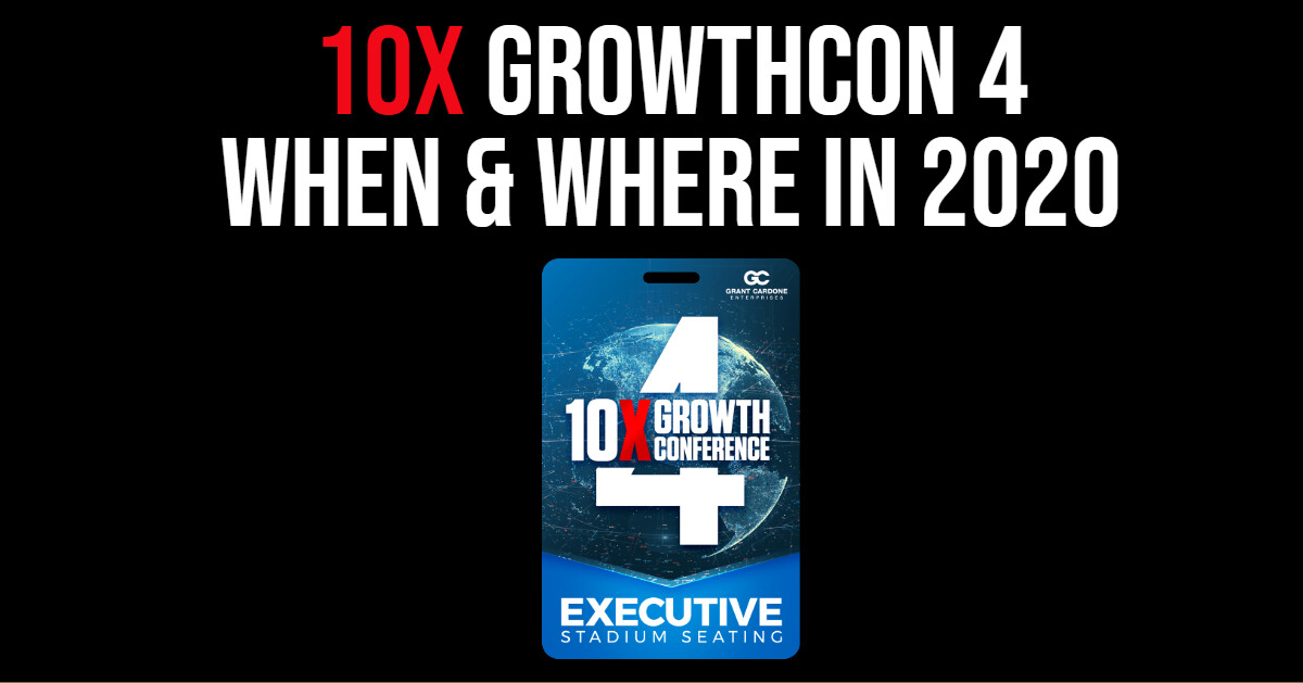 Where Will Grant Cardone's 10X Growth Conference 4 Location Be